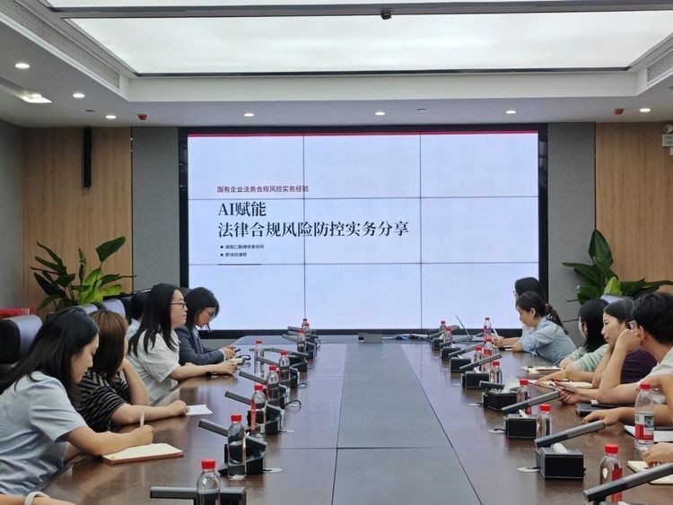 天心国资集团组织开展《AI技术赋能国有企业法律合规风控工作实操指南》专题培训